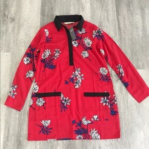 Abercrombie Petite Small Dress Floral New red cute